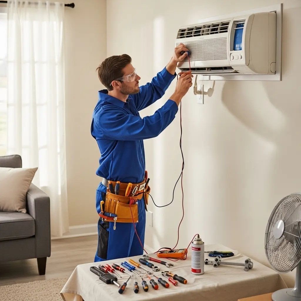 Nallıhan Grundig Grundig klima gaz dolumu ve bakım – Enerji verimliliği artırıldı. - Teknik servis örneği